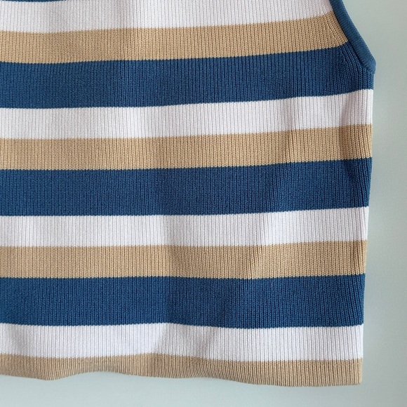 Aritzia Babaton Sculpt Knit Stripe Halter Tank - Picture 5 of 5